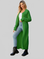 Women Full Size Collared Open Front Duster Cardigan nicholesgifts