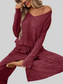 Ribbed Long Sleeve Top and Pants Lounge Set nicholesgifts