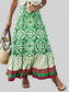 Geometric Elastic Waist Maxi Skirt nicholesgifts