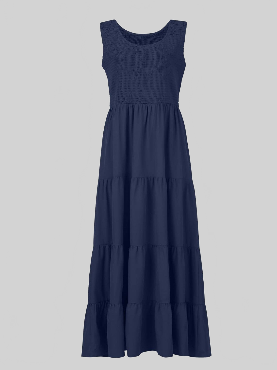 Women Tiered Smocked Wide Strap Summer Dress nicholesgifts