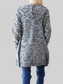 Women Heathered Open Front Cardigan with Pockets nicholesgifts