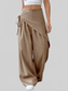 Women Wrap-Front Wide-Leg Pants nicholesgifts