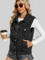 Pocketed Button Up Sleeveless Denim Jacket nicholesgifts