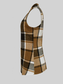 Plaid Open Front Collared Neck Vest nicholesgifts