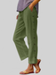Women Full Size Side Decor Button Casual Wide Leg Pants Plus Size nicholesgifts
