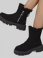 Women Fuzzy Lined Ankle Boots with Zipper NicholesGifts