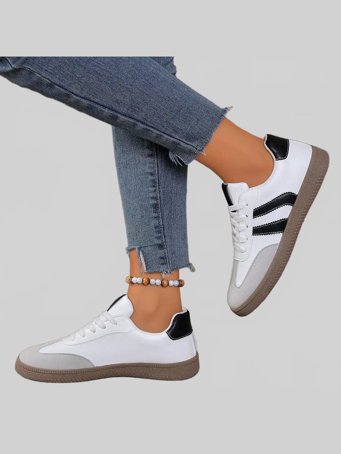 Women Lace Up Casual Sneakers nicholesgifts
