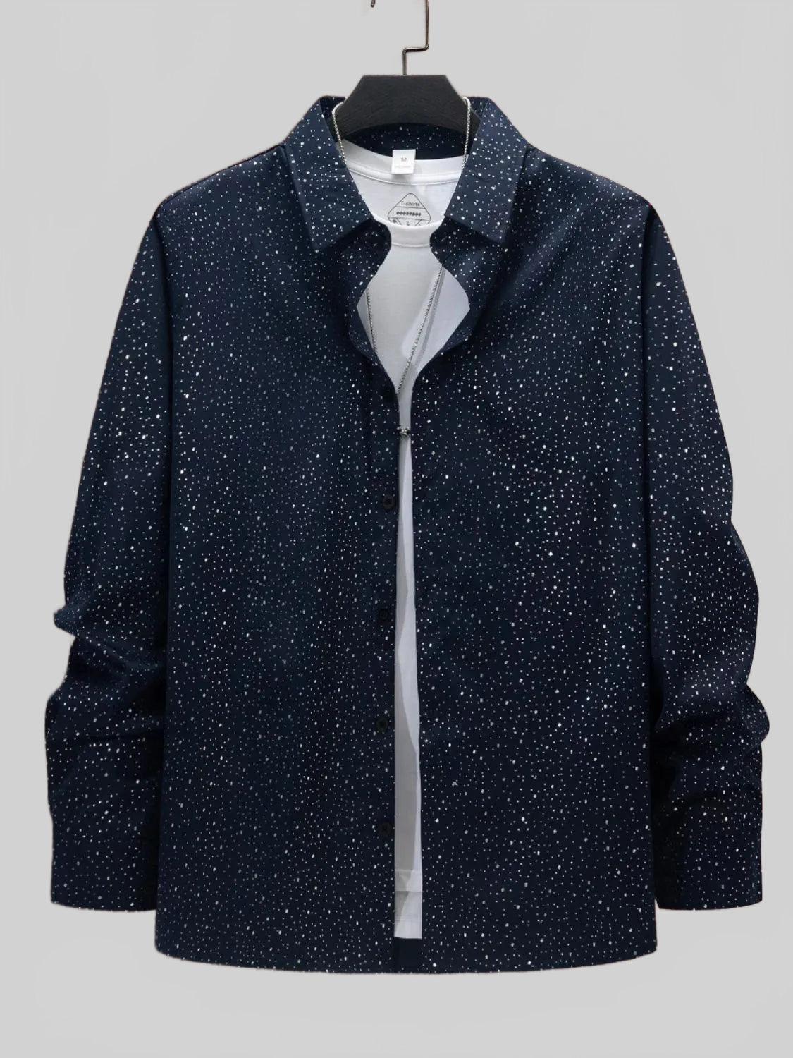 Men's Full Size Button Up Long Sleeve Shirt Plus Size nicholesgifts