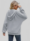Drawstring Zip Up Dropped Shoulder Hoodie nicholesgifts