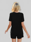 V-Neck Short Sleeve Top and Pocketed Shorts Lounge Set nicholesgifts