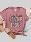 Letter Graphic Round Neck Short Sleeve T-Shirt nicholesgifts