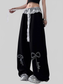 Women Wide Leg Pants with Lace Belt Detail nicholesgifts