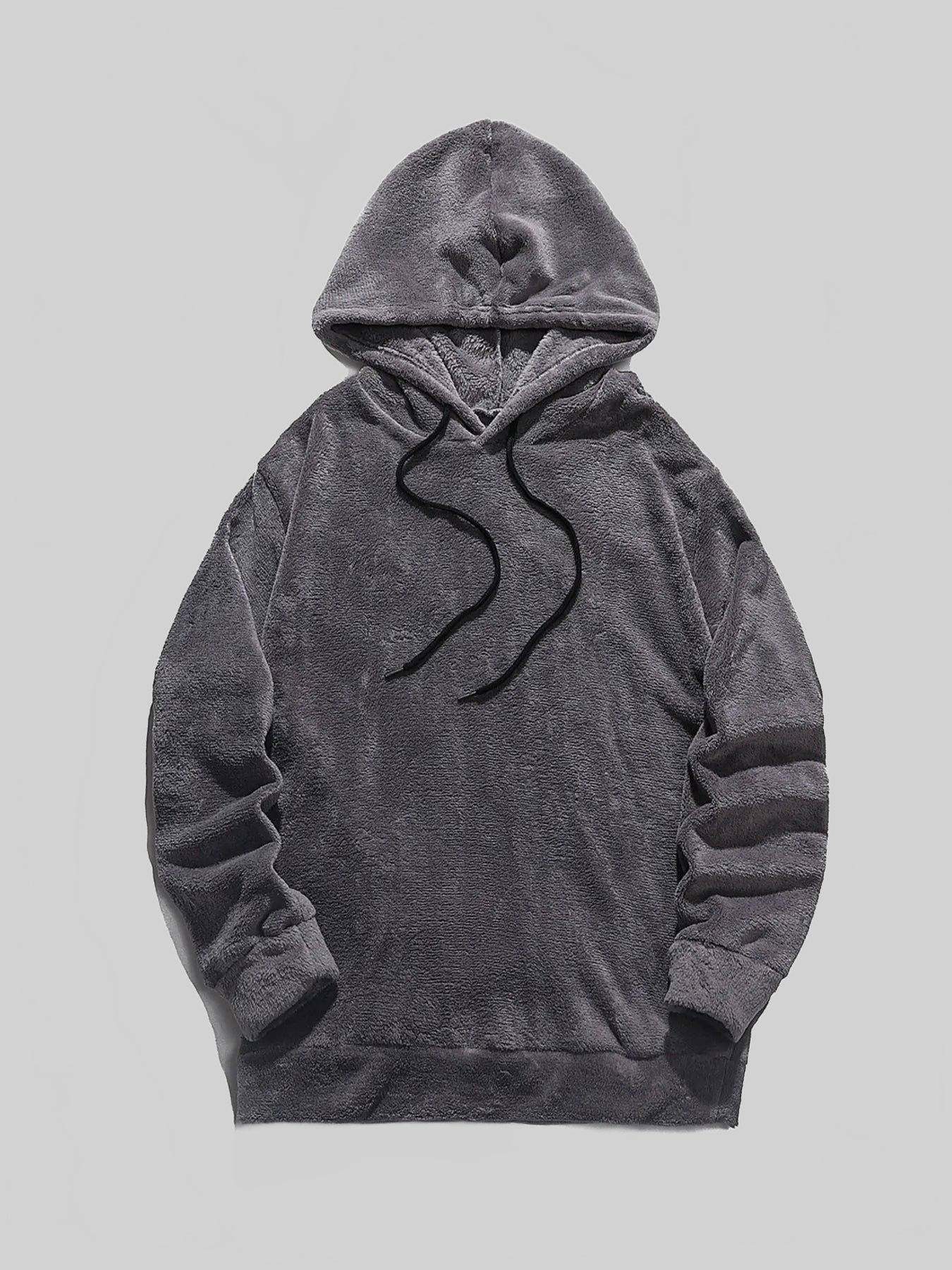 Men's Drawstring Long Sleeve Fleece Hoodie nicholesgifts