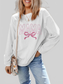 MAMA Bow Round Neck Long Sleeve Sweatshirt nicholesgifts
