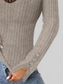 Women Full Size Ribbed V-Neck Lace Trim Long Sleeve T-Shirt Plus Size NicholesGifts