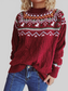 Women Cable-Knit Mock Neck Long Sleeve Sweater nicholesgifts