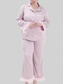 Silky Button Up Top and Pants Lounge Set nicholesgifts