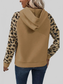 Leopard Half Button Long Sleeve Hoodie nicholesgifts
