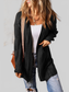 Women Cable-Knit Dropped Shoulder Slit Cardigan nicholesgifts