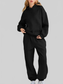 Full Size Kangaroo Pocket Hoodie and Joggers Set Plus Size nicholesgifts