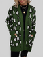 Women Leopard Open Front Dropped Shoulder Cardigan nicholesgifts