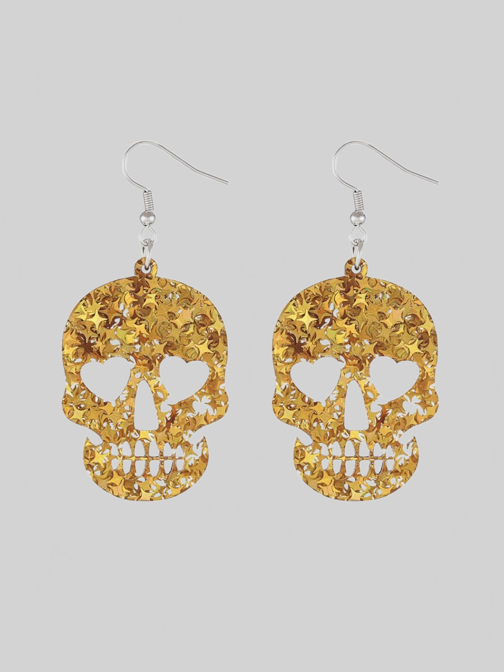 Women Acrylic Skull Drop Earrings nicholesgifts
