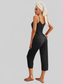 V-Neck Lace Trim Slit Cami and Pants Pajama Set nicholesgifts