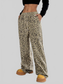 Women Full Size Leopard Print Wide Leg Pants Plus Size nicholesgifts