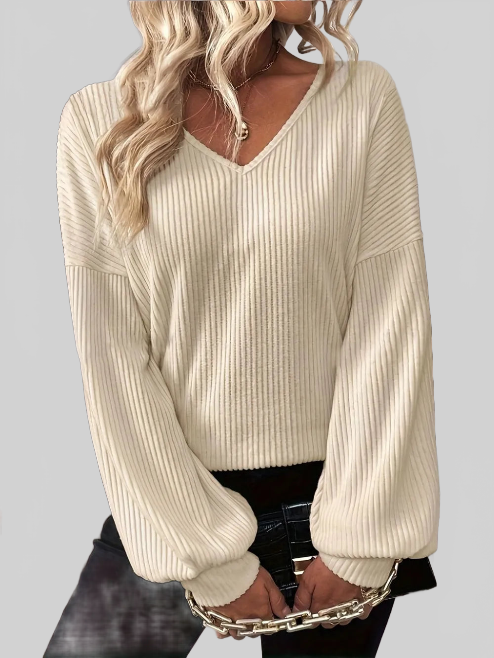 Women Bow Back V-Neck Drop Shoulder T-Shirt NicholesGifts