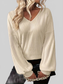 Women Bow Back V-Neck Drop Shoulder T-Shirt NicholesGifts