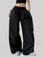 Letter Back Wide Leg Drawstring Pants nicholesgifts