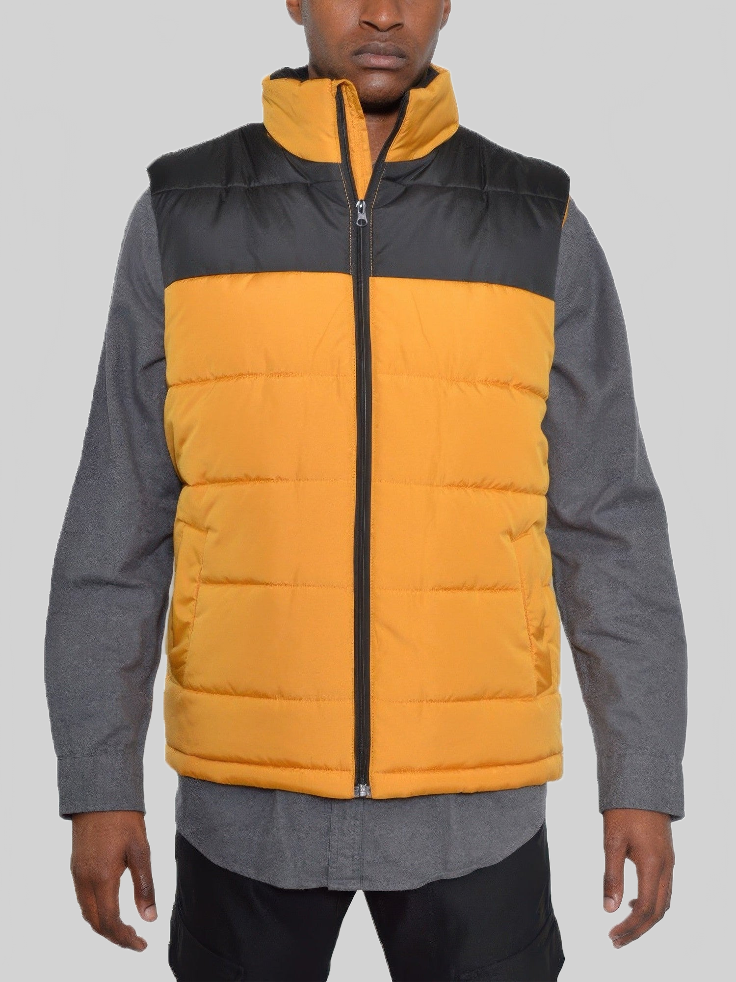 Men Padded Winter Two Tone Vest nicholesgifts
