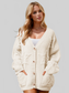 Women Double Take Full Size Button Up Star Pattern Cardigan Sweate nicholesgifts