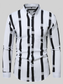 Men's Plus Size Slim Fit Striped Button Up Shirt nicholesgifts