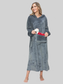 Double Take Full Size Pocketed Hooded Midi Lounge Dress nicholesgifts