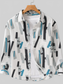 Men's Plus Size Printed Button Up Long Sleeve Shirt nicholesgifts