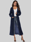 Long Sleeve Open Front Buttoned Cardigan nicholesgifts