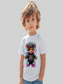 Toddler Boys Colorful Bear with Headphones Short Sleeve Crewneck T-Shirt nicholesgifts