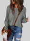 Women Double Take Full Size Round Neck Long Sleeve T-Shirt NicholesGifts