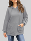 Waffle-Knit Long Sleeve Hoodie nicholesgifts