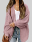 Drop Shoulder Balloon Sleeve Cardigan nicholesgifts