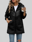 Fuzzy Zip Up Long Sleeve Hooded Jacket nicholesgifts