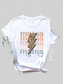 MAMA Round Neck Short Sleeve T-Shirt nicholesgifts