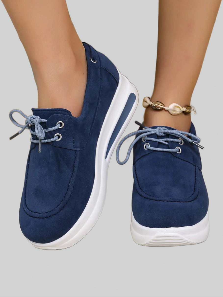 Women Round Toe Platform Sneakers NicholesGifts