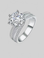 Women Adored 3 Carat Moissanite Three-Layer Ring nicholesgifts