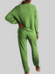 Sequin Socks Round Neck Long Sleeve Top and Pants Lounge Set nicholesgifts