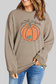 Pumpkin Graphic Round Neck Long Sleeve Sweatshirt nicholesgifts