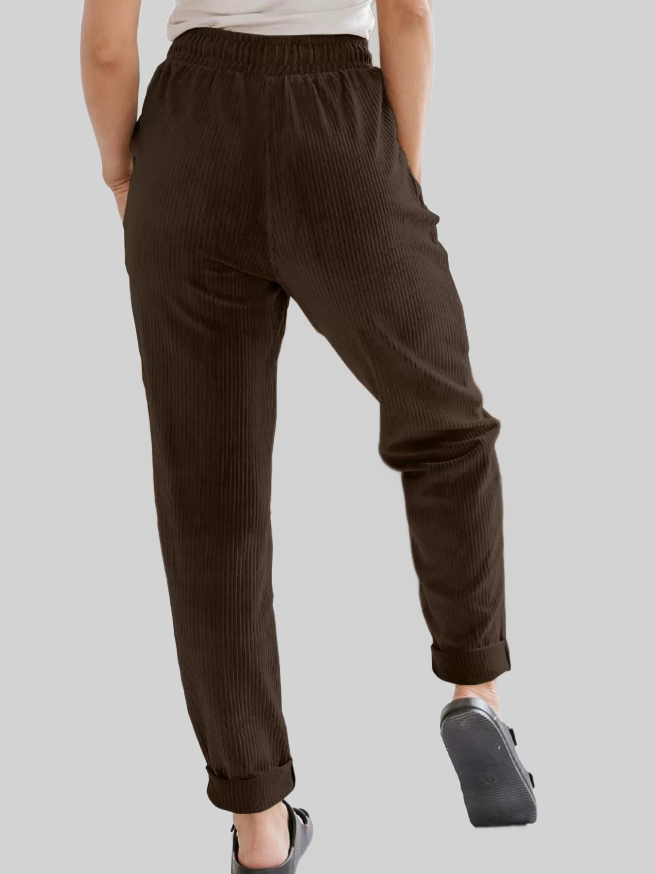 Women Relaxed Fit Corduroy Pants nicholesgifts
