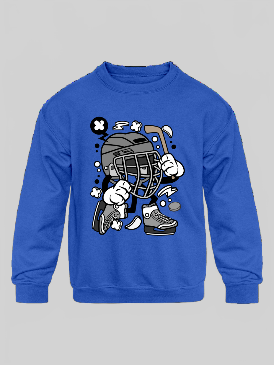 Toddler Boys Hockey Crewneck Long Sleeve Sweatshirt nicholesgifts