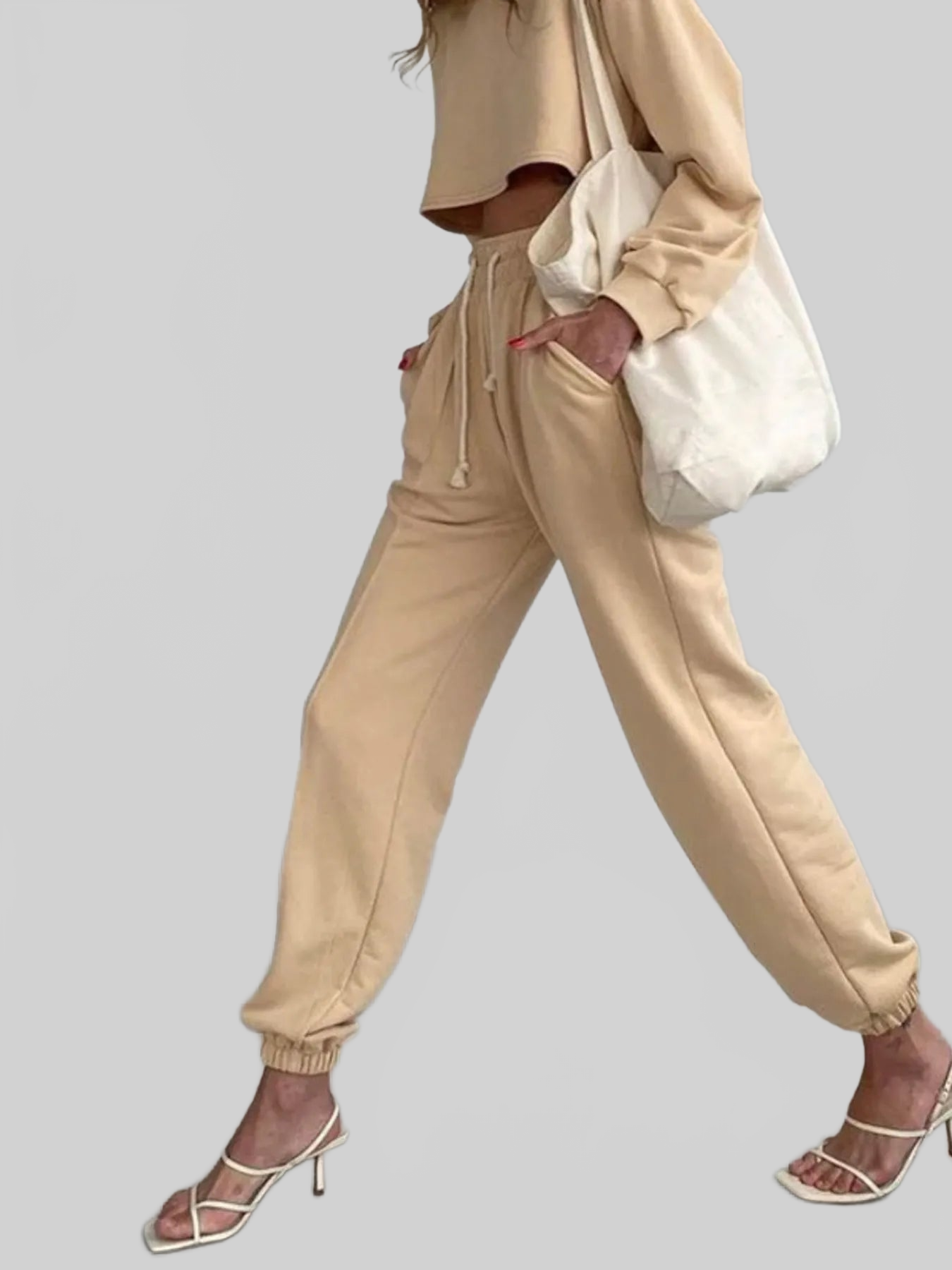 Women Casual Drawstring Jogger Pants nicholesgifts